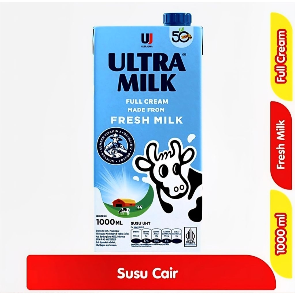 

ULTRA MILK SUSU UHT FULL CREAM 1000ml