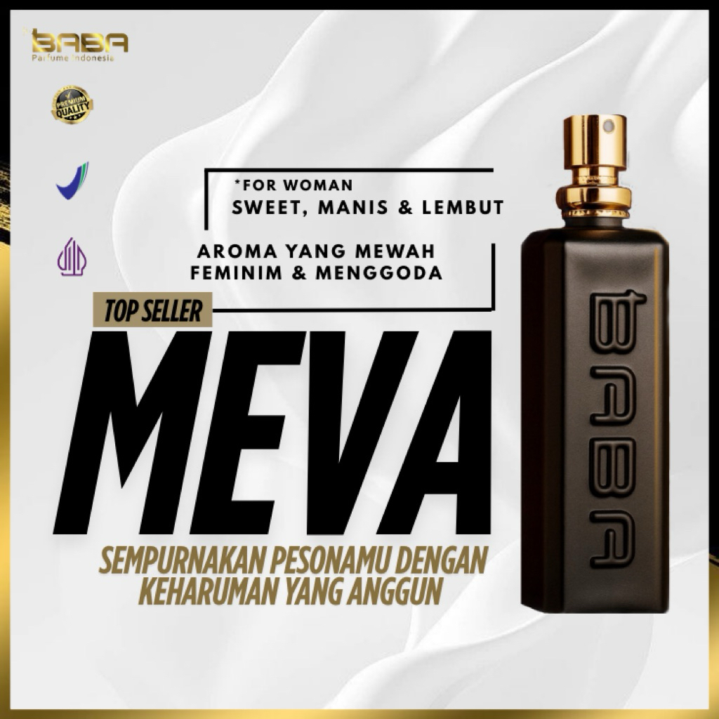 parfum wanita tahan lama ORIGINAL 30ml • Meva • EDP Baba parfum