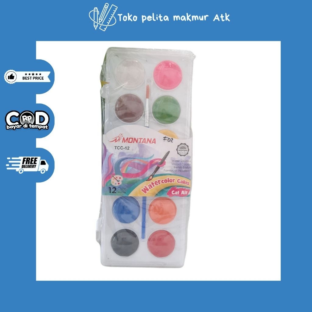 

WATTER COLOUR MONTANA 12 WARNA