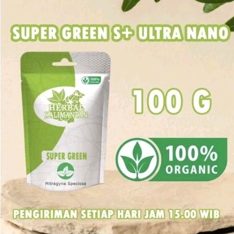 

Bubuk Super Green Tea 100g | Herbal Kalimantan