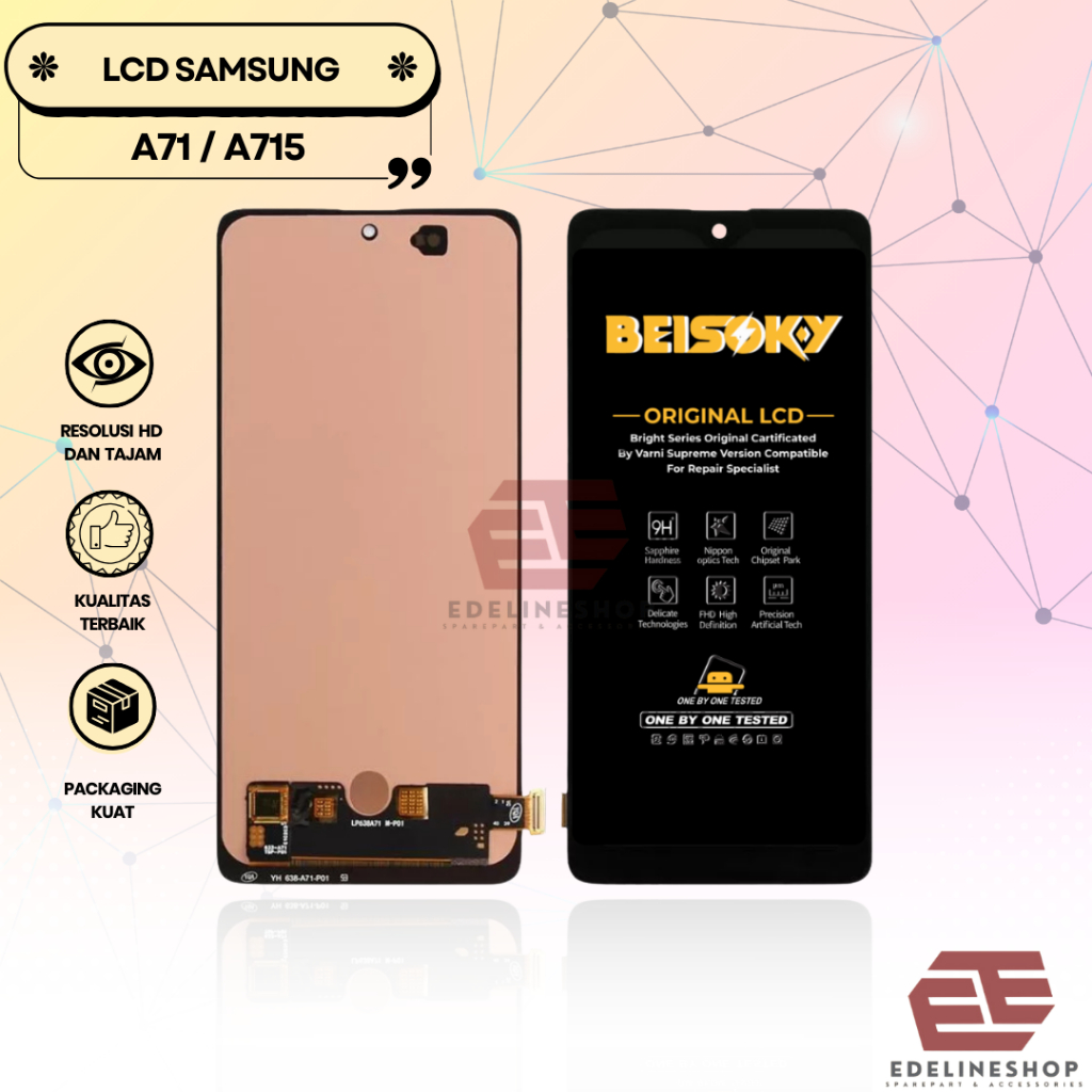 LCD SAMSUNG A71 / A715 / A71F TOUCHSCREEN SAMSUNG GALAXY ORIGINAL FULLSET