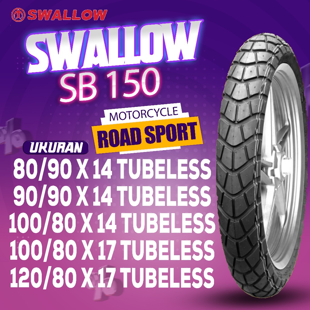 BAN SWALLOW SB 150 / BAN RING 14 / BAN RING 17 TUBELESS