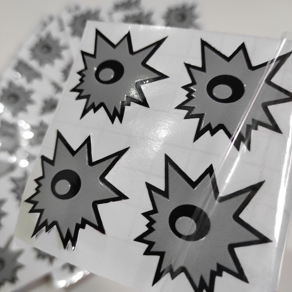 

STIKER TIMBUL UV DTF 3D MODEL EFEK PELURU ANTI AIR ISI 4