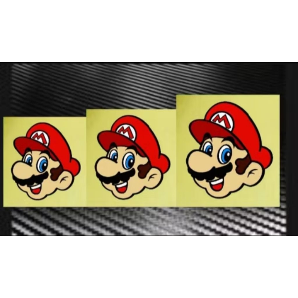 

stiker cutting super mario tumpuk