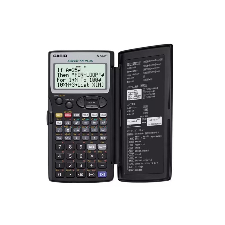 

Casio FX-5800P – Kalkulator 150 g, Baterai AAA, Casing Terintegrasi & Program Fungsi Statistik