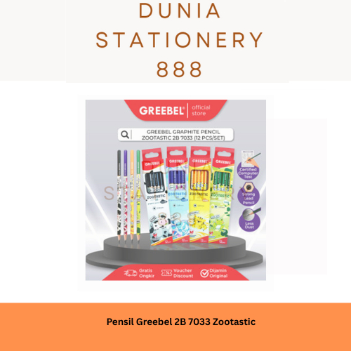 

Pensil Greebel / Pencil Greebel ZOOTASTIC 7033 Pensil Murah Greebel
