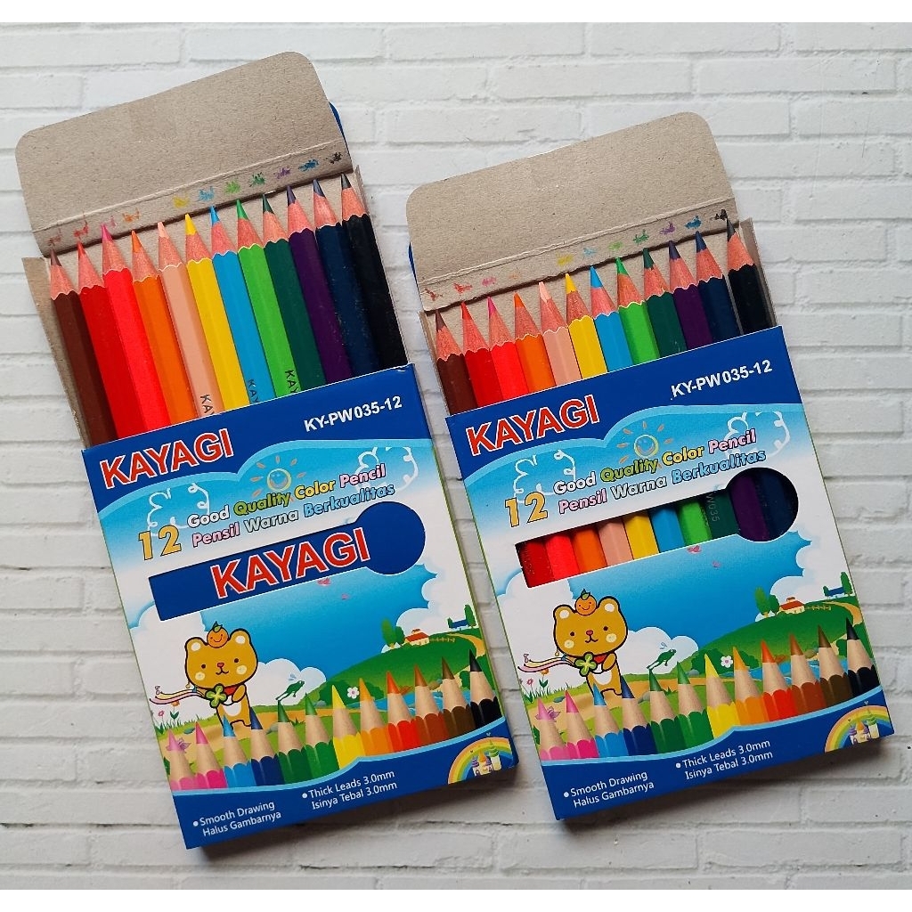

(12WARNA) PENSIL WARNA KAYAGI KY-PW035-15 /12 COLOR PENCIL