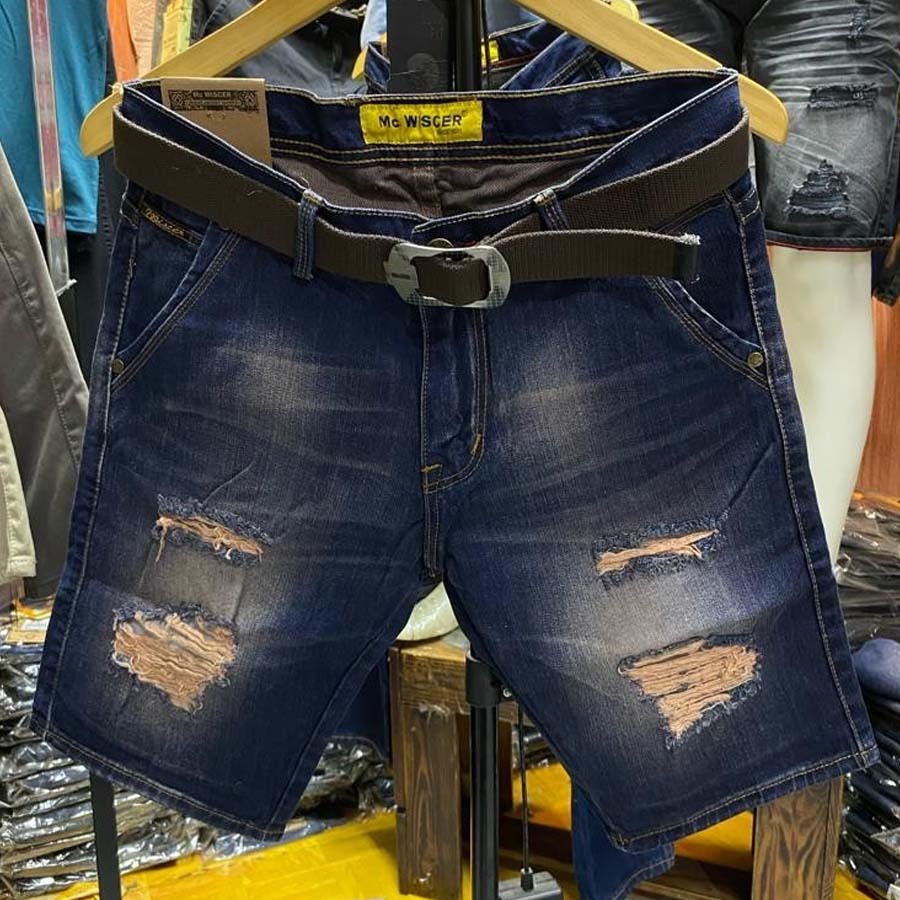MC WISCER - Celana jeans Pendek Sobek lapis MC Wiscer Original / celana pendek Ripped original