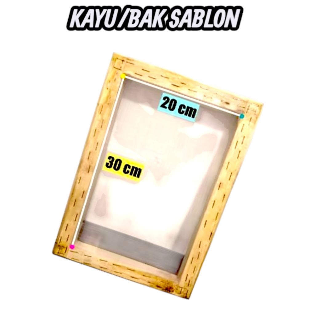 

BINGKAI/BAK SABLON/KAYU SABLON PULL SECREN UKURAN 30 X 20 T.120 COCOK DIGUNAKAN UNTUK SABLON PLASTIK KAEN DAN LAIN-LAIN