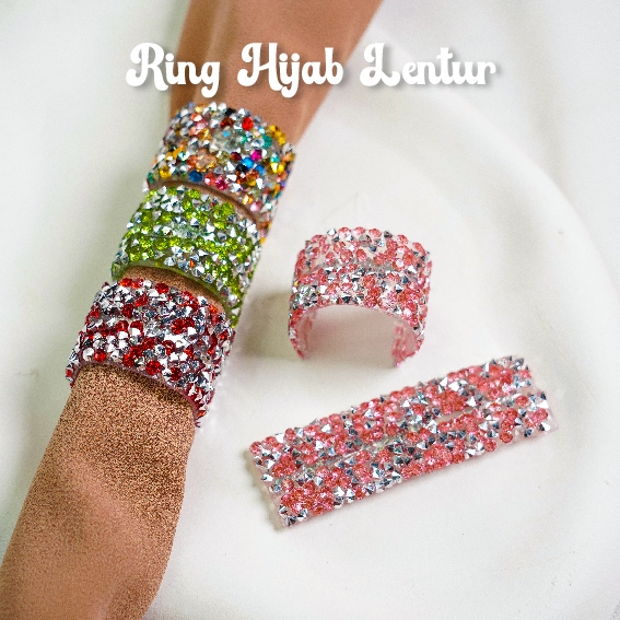Ring Hijab Lentur - kolong hijab lentur - Aksesoris Jepit Hijab