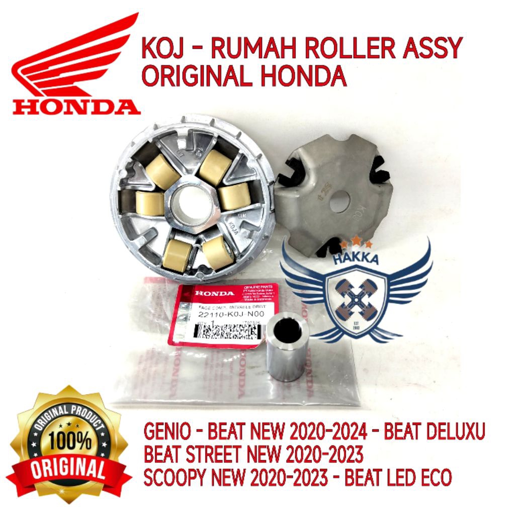 KOJ ORIGINAL RUMAH ROLLER ASSY HONDA GENIO, RUMAH ROLLER HONDA BEAT NEW 2020-2024, RUMAH ROLLER HOND