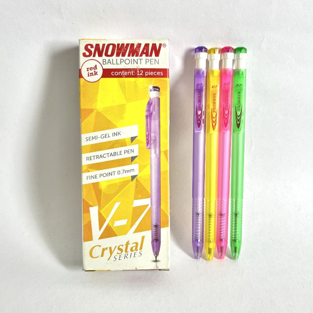 

BOLPEN SNOWMAN V-7 MERAH