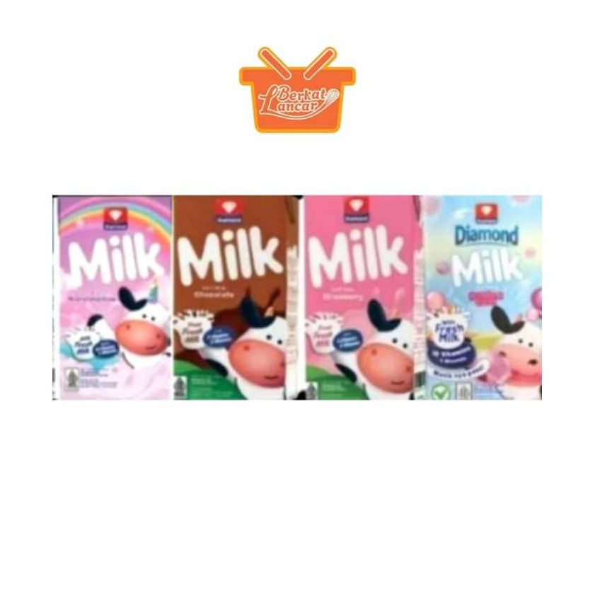 

susu uht diamond 125ml aneka rasa