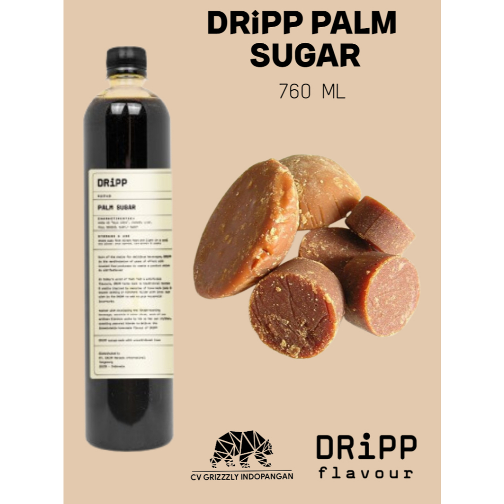 

23bagusmenshop - DRiPP Palm Sugar Syrup 250ml Sirup Gula Aren Cair Brown Sugar Premium