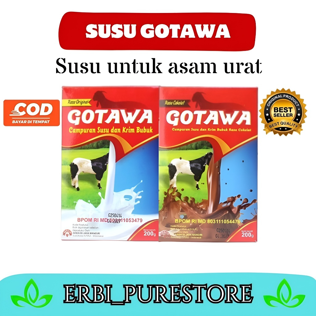 

Gotawa Susu Kambing Etawa Bubuk Asam Urat Dan Kolesterol Batuk Kesemutan Original Bpom