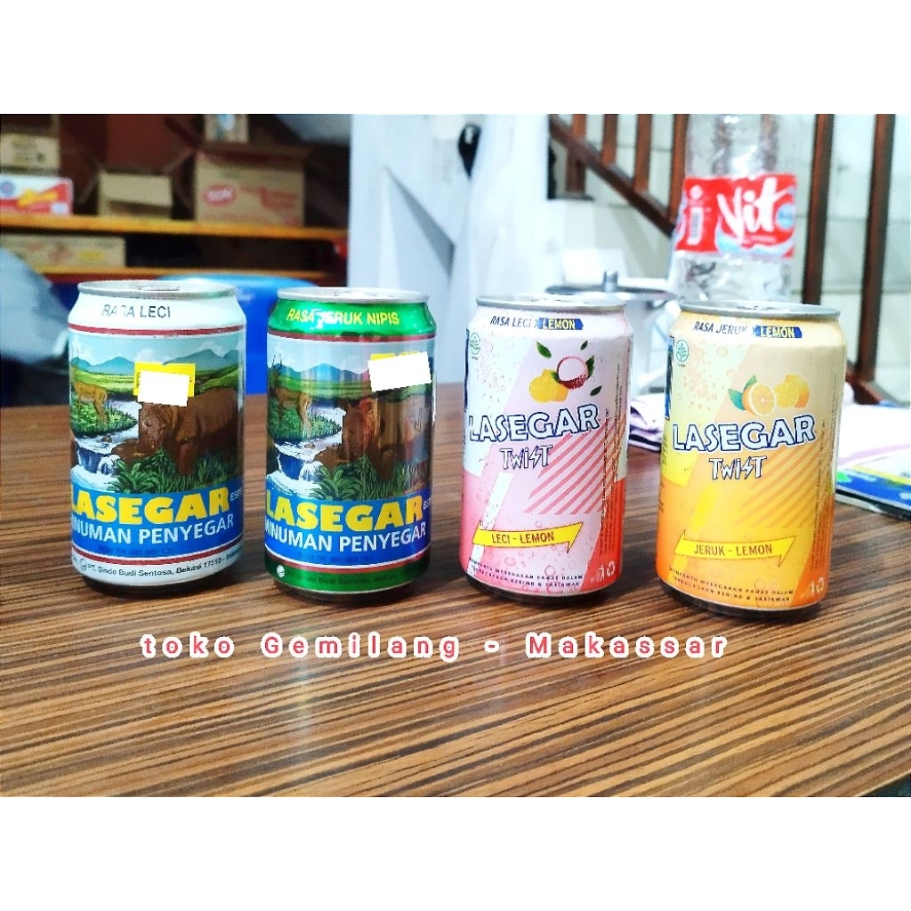 

Lasegar kaleng 320 ml, minuman larutan penyegar leci / jeruk nipis / twist