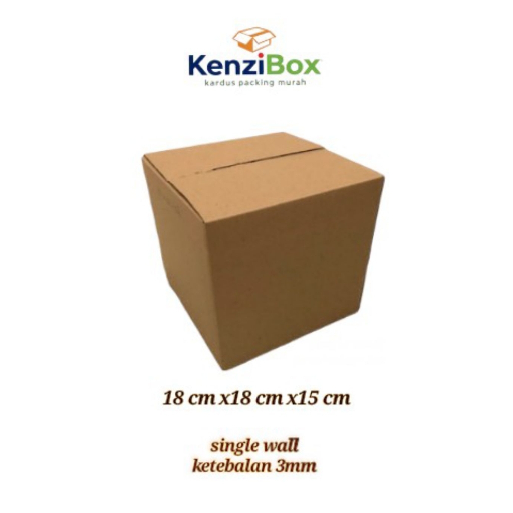

kardus / karton / box uk. 18 x 18 x 15 cm single wall