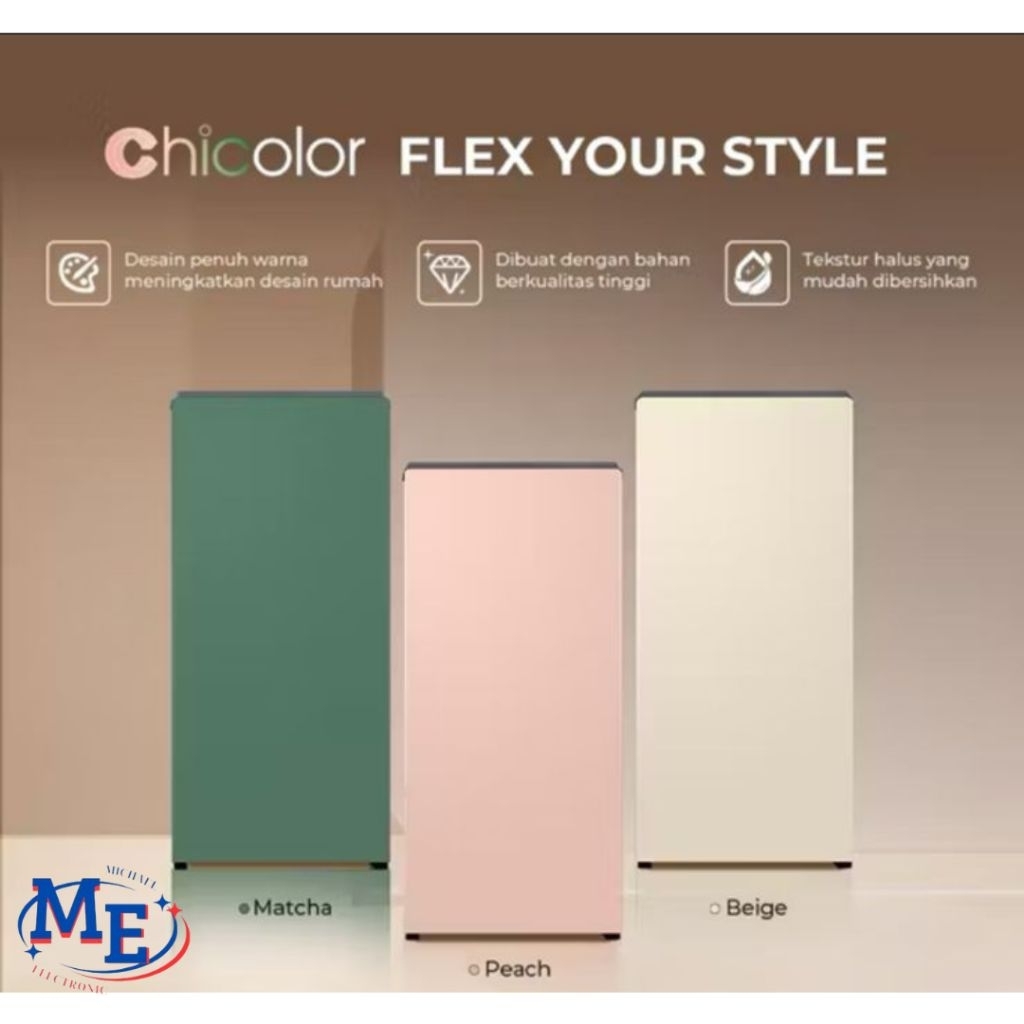 kulkas aqua 1 pintu 145L AQR-D185(MBE)