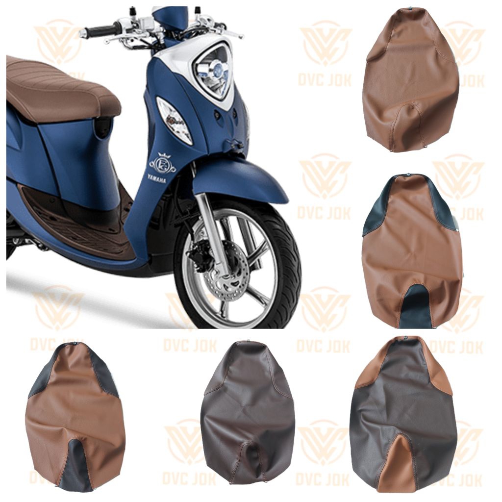 KULIT JOK MOTOR FINO OROGINAL MBTECH WARNA COKLAT