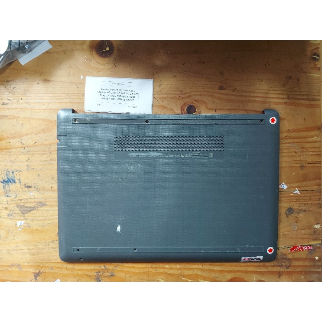 Casing Bawah Bottom Case Laptop HP 240 G7 245 G7 14-CM Grey 14 inch 6070B1306208 L44057-001 Minus Ka