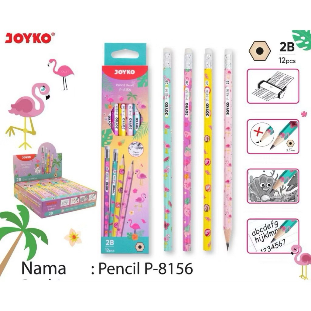 

Pensil serut kayu Joyko 2B P-8156 (1pak)
