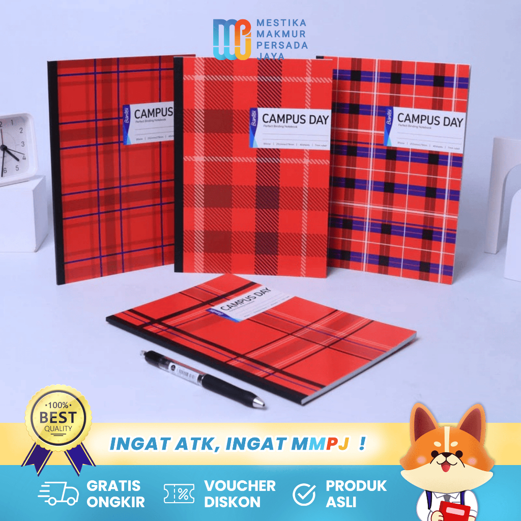 

Bantex Buku Tulis B5 70 Gsm Bergaris - Campus Kotak Modern Buku Sekolah Mahasiswa ADB540-005