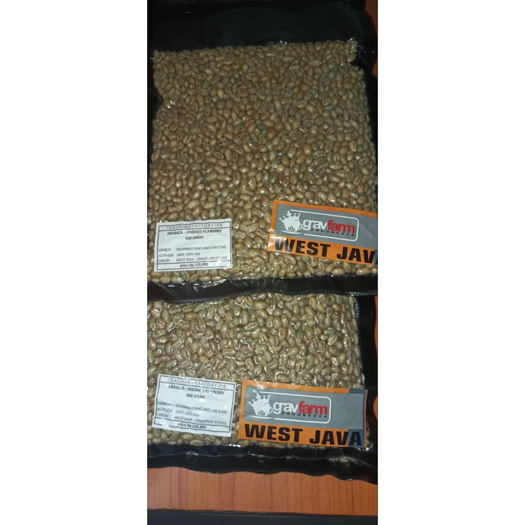 

Green bean Arabica Washed Peaberry