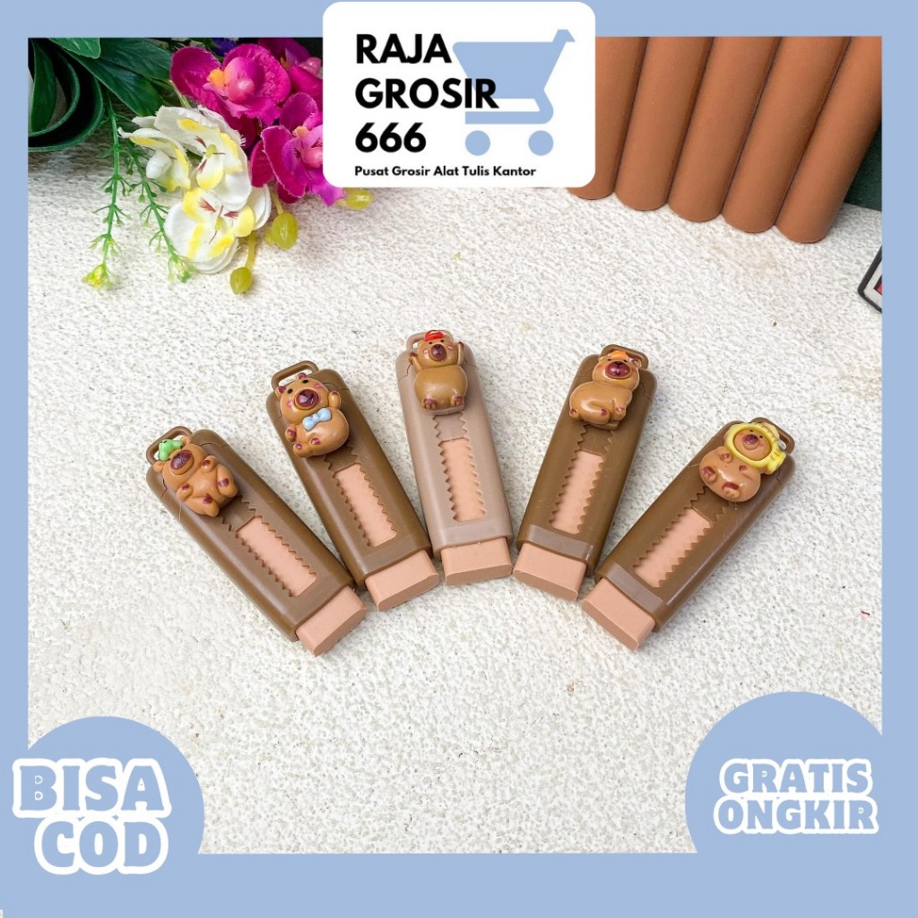 

PENGHAPUS MODEL CUTTER CAPYBARA ER-1695 ERASER HAPUSAN LUCU IMUT KADO UNIK COD