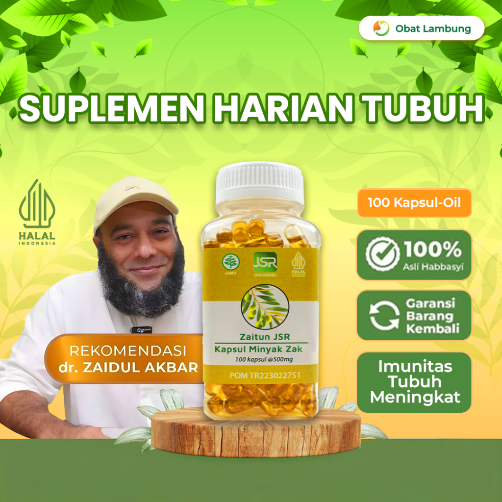 Minyak Zaitun JSR dr Zaidul Akbar - isi 100 kapsul Zaitun Asli Khas JSR / Produk Original