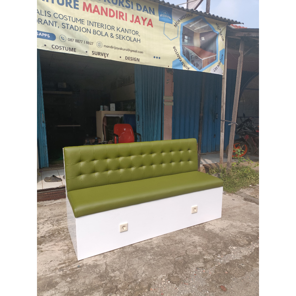 Sofa Cafe 170*60 Classic Modern, Berkualitas, Termurah dibekasi, Garansi, Sofa Tunggu, Sofa tamu, Mu