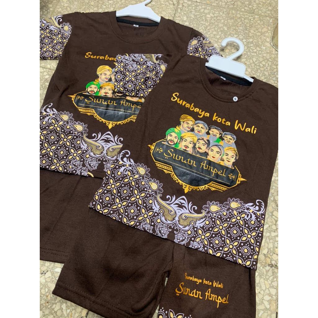 Setelan Sunan Ampel Batik New walisongo anak
