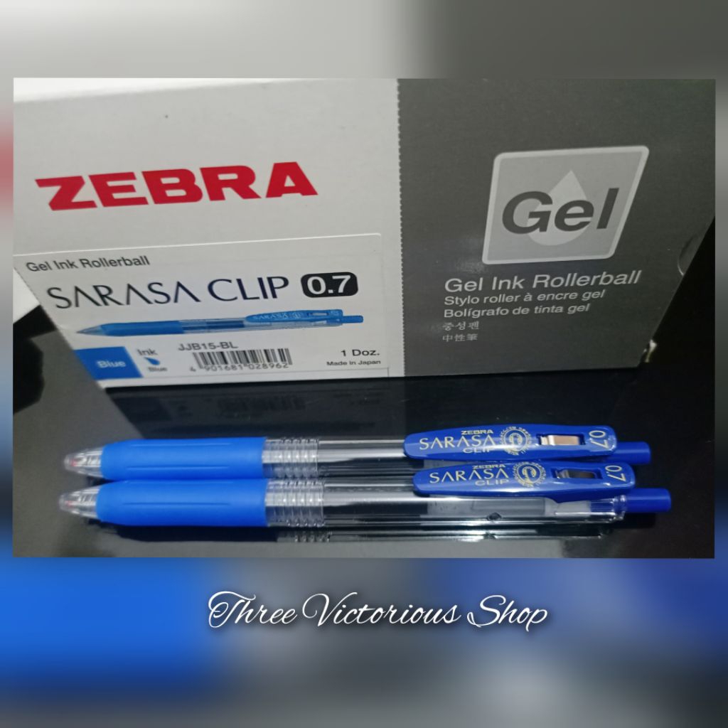 

Original ZEBRA Sarasa Clip 0,7mm bolpen gel pena pulpen -BIRU