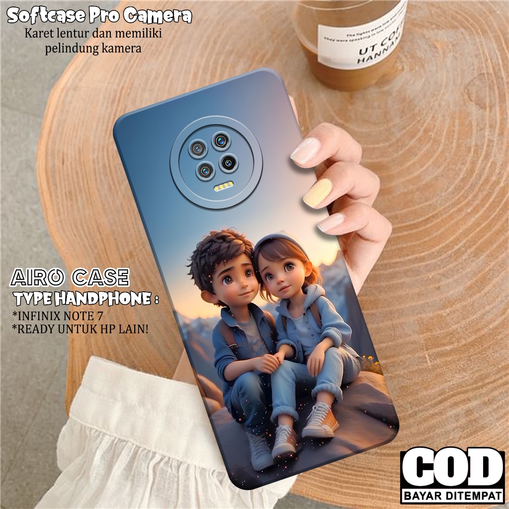 Case INFINIX NOTE 7 - Softcase INFINIX NOTE 7 - Fashion Case KARTUN - Casing INFINIX NOTE 7 - Softca