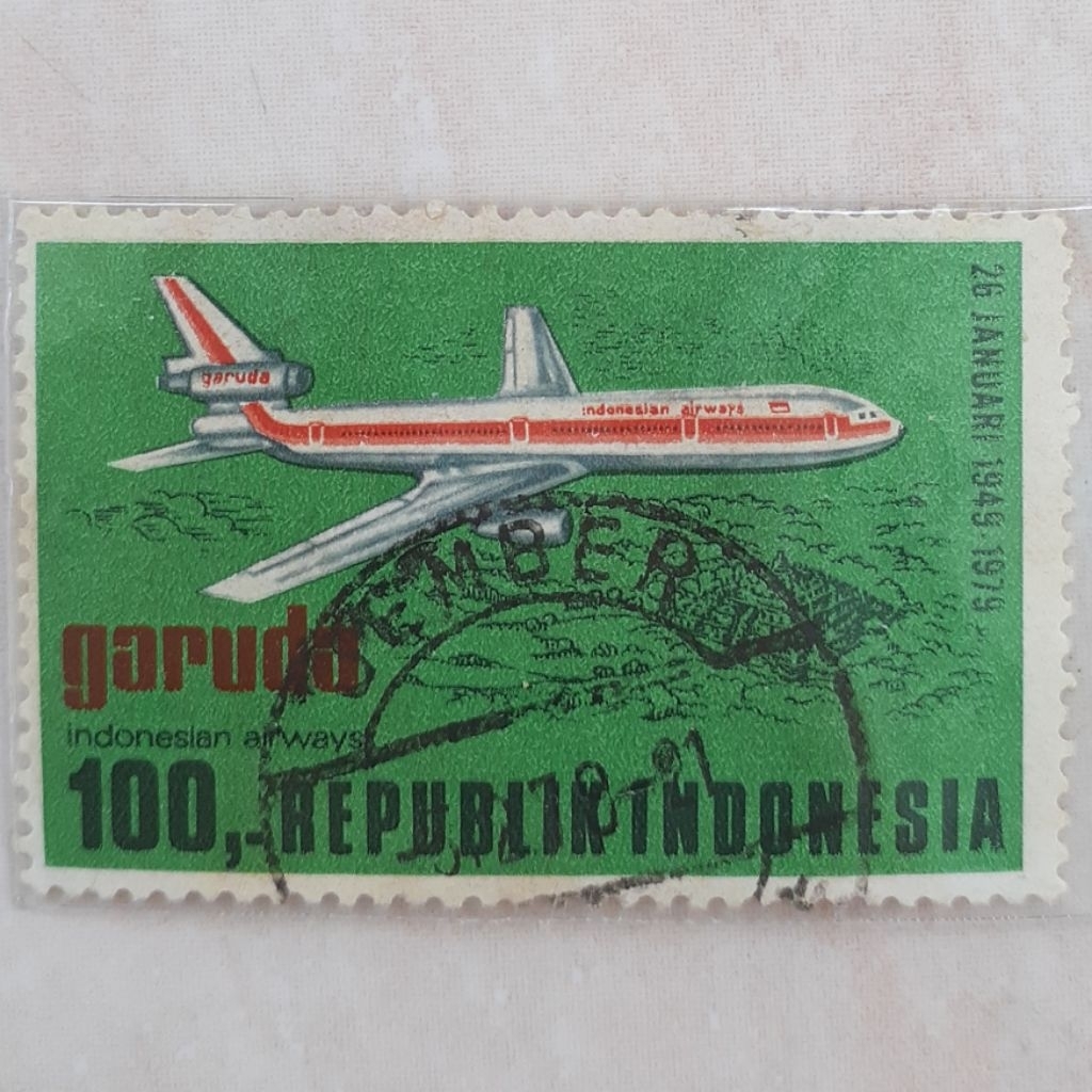 

Perangko Indonesia 30 Tahun Garuda Indonesia (Rp 100) Tahun 1979