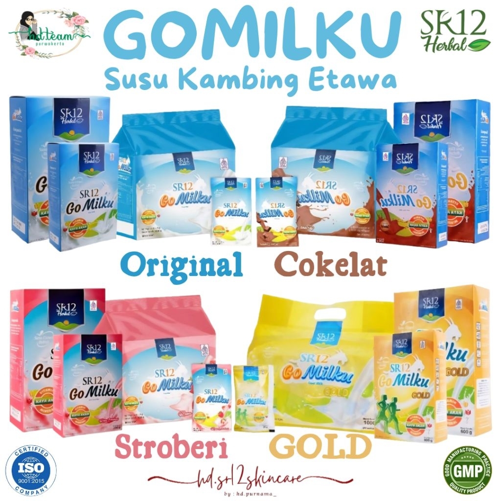 

GOMILKU SR12 Susu Kambing Etawa 200 gram Untuk Kesehatan Tulang Sendi Dan Imun Tubuh BPOM Menambah Napsu Makan Anak