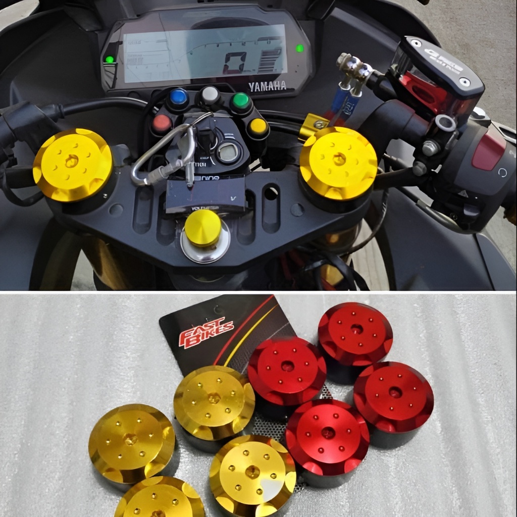 (COD) (HARGA SEPASANG) Cover Penutup Shock Atas Fastbikes Yamaha Xabre Upside Down USD, CB150R, R15V