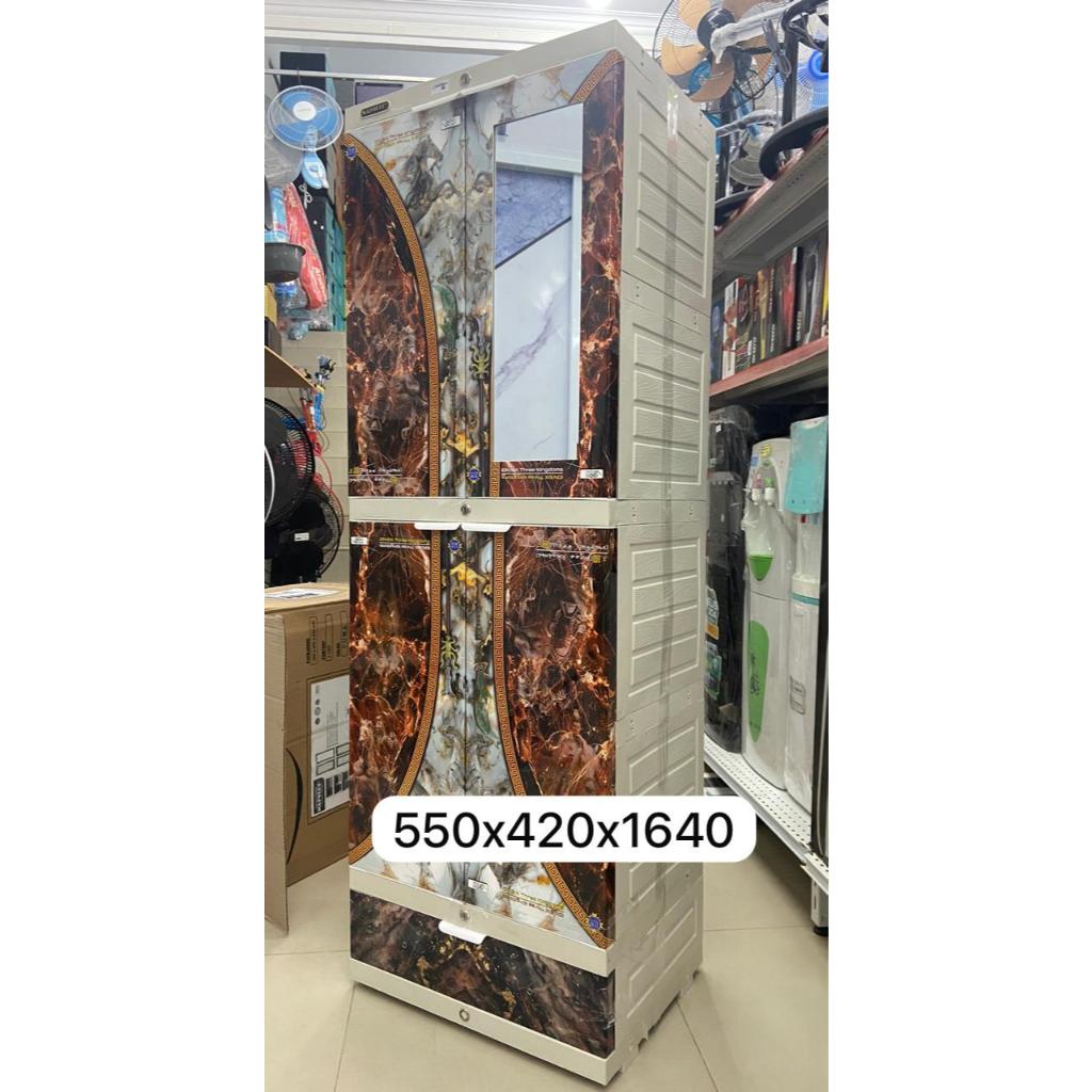 LEMARI PLASTIK FULL RAK 2 PINTU ICAB 204 NAPOLY BATAM