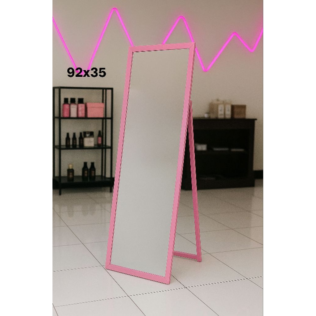 promo kaca cermin berdiri.Cermin murah 92cm×35cm anti jamur anti air