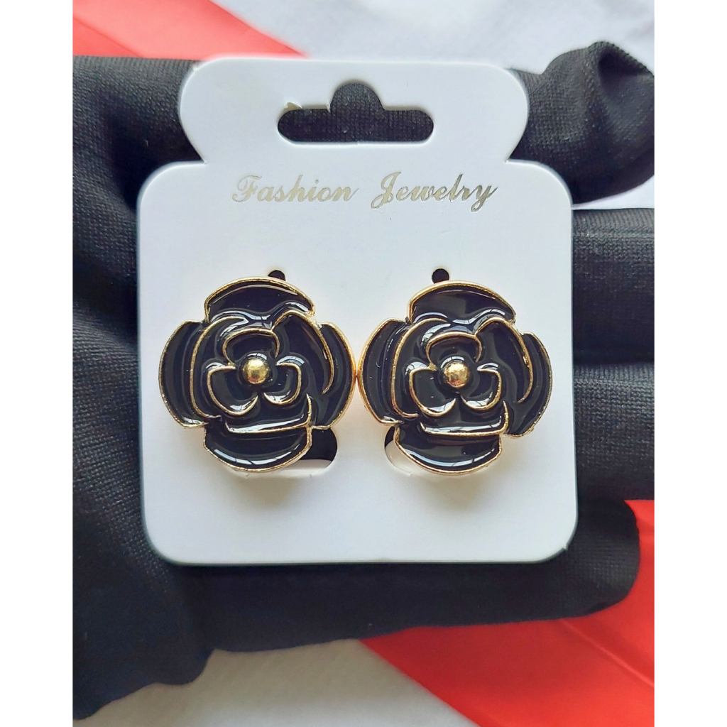 Anting Klip Giwang Jepit Tanpa Tindik Aksesoris Hijab Jilbab Kerudung Wanita Korea Style