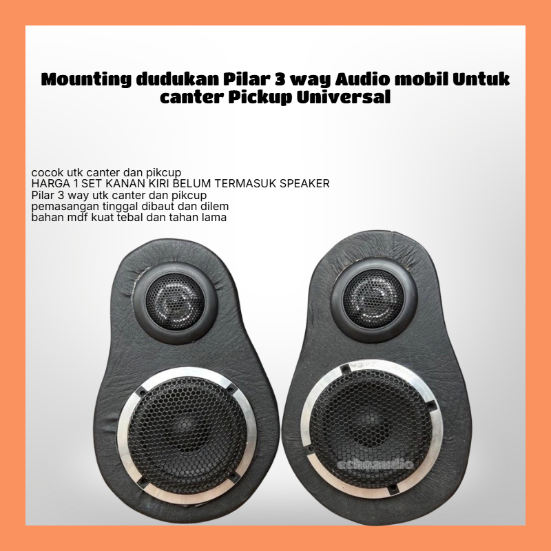 Mounting dudukan Pilar 3 way Audio mobil Untuk canter Pickup Universal