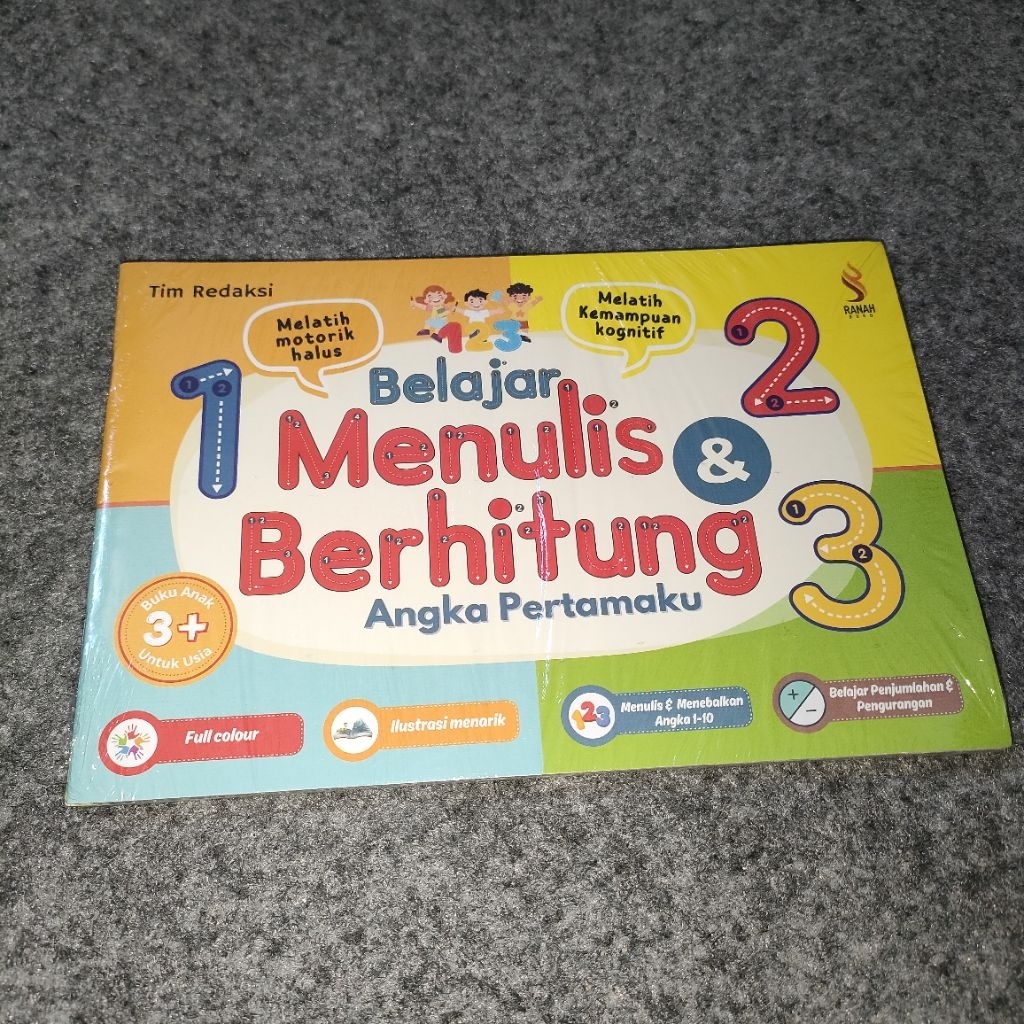 PAKET BUKU BELAJAR ANAK PAUD DAN TK [RANAH BUKU] - BELAJAR MENULIS & BERHITUNG;  BELAJAR MENULIS & M