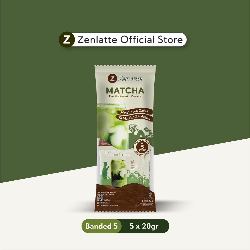 

Zenlatte Matcha - Banded 5 | Bubuk Matcha | Matcha Latte | Matcha Powder