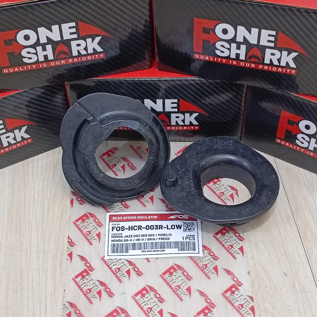 F-One Shark FOS Karet Tatakan Per / Karet Bantalan Per Belakang Bawah Honda Jazz / BRV BR-V / HRV HR