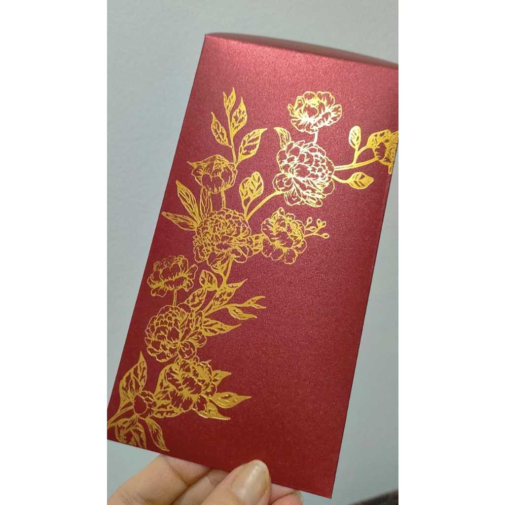 

Peony Flower Jasmine RED MATADOR Full Foil Gold