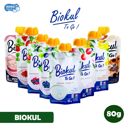 Biokul Yogurt Plain 80ml | Yoghurt MPASI Bayi | Snack Bayi | Makanan Sehat | Makanan Bayi