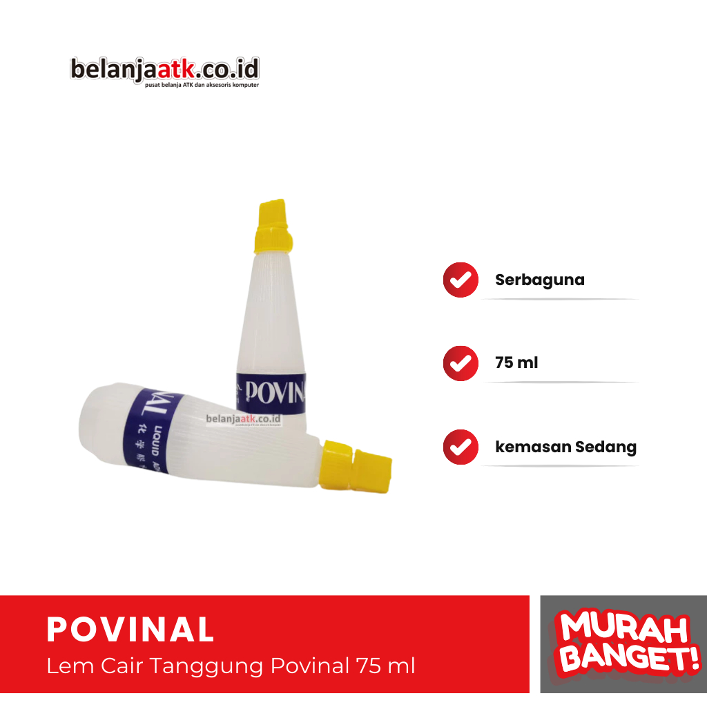 

Lem Cair Tanggung Povinal 112 75 ml