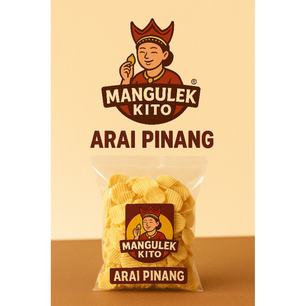 

Kue arai pinang/ cemilan khas minang/oleh-oleh minang/makanan ringan minangkabau/cemilan renyah