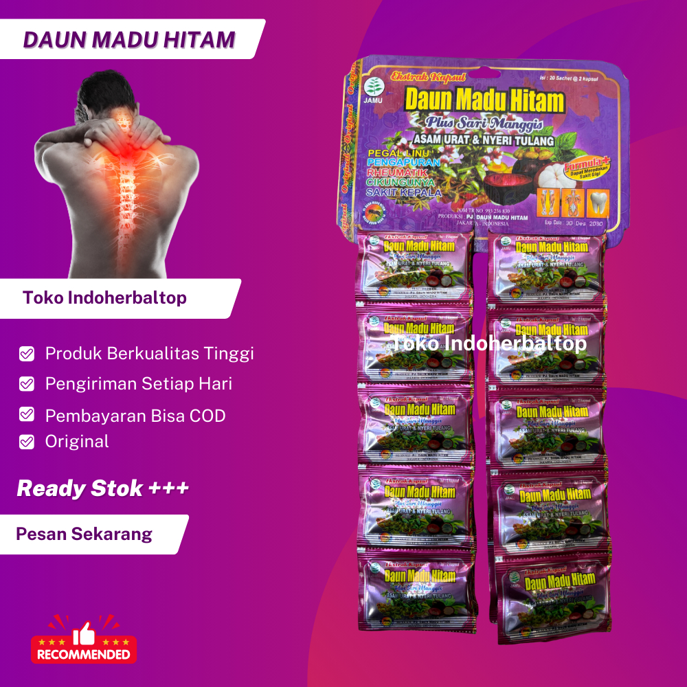 

Daun Madu Hitam Kapsul Original 100%