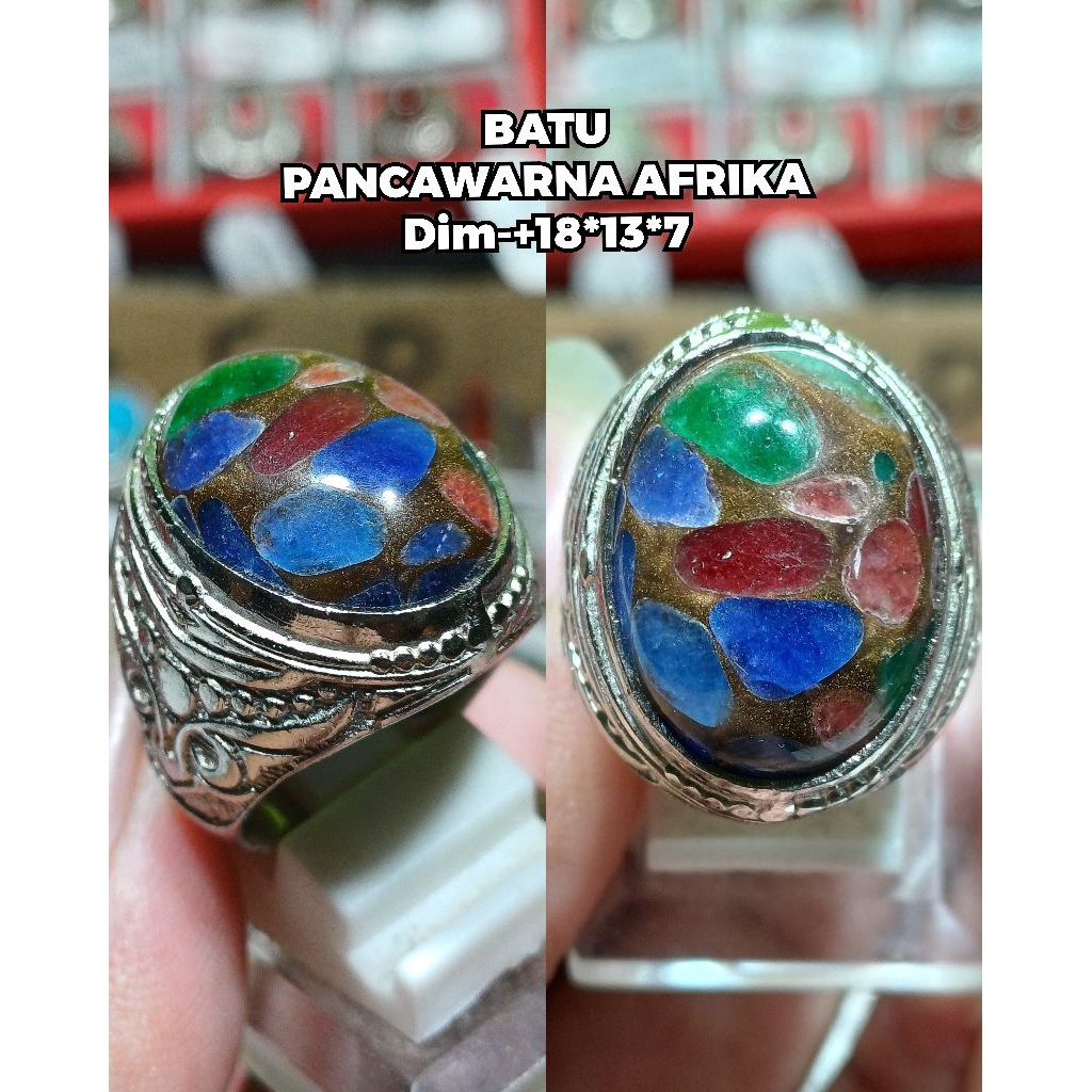 BATU AKIK PERMATA PANCAWARNA AFRIKA ASLI