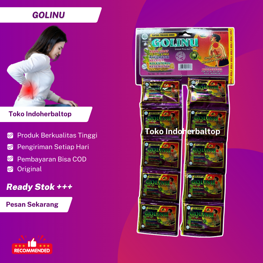 

Kapsul Golinu Original Ampuh Pegel Linu Original 100%